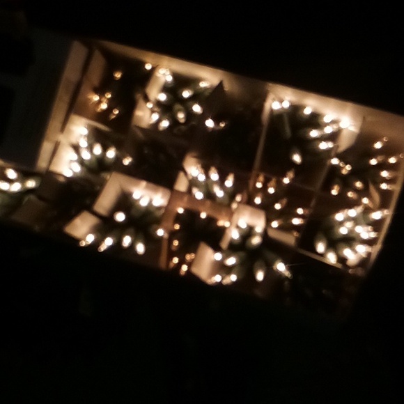 White lights "wall" with varying patterns & 20' string solid light - Picture 4 of 11